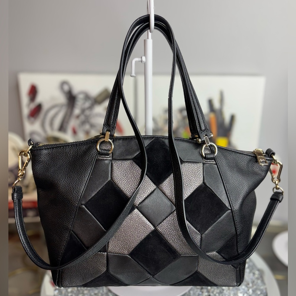 Coach 2015 Prairie Patchwork Satchel Bag EUC - Picture 4 of 14